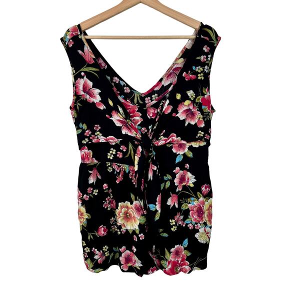 Band of Gypsies Floral Boho Romper Shorts Festival Garden Party Size Large - Picture 1 of 8